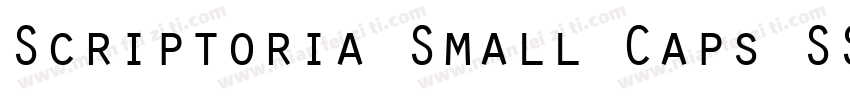 Scriptoria Small Caps SSi字体转换